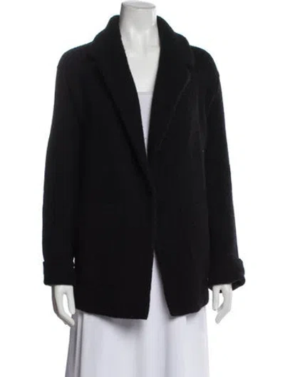 Pre-owned Vince Merino Wool Blazer In Black