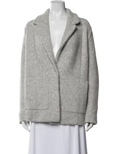 Pre-owned Vince Merino Wool Blazer In Grey
