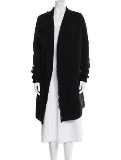 Pre-owned Vince Merino Wool Coat In Black