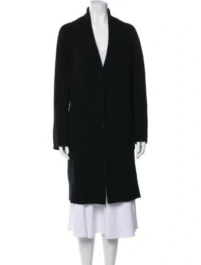Pre-owned Vince Merino Wool Coat In Black