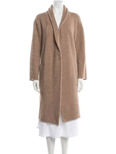Pre-owned Vince Merino Wool Coat In Neutral