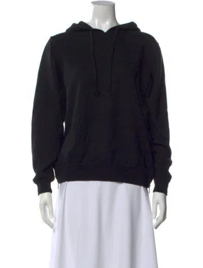 Pre-owned Vince Merino Wool Crew Neck Sweater In Black