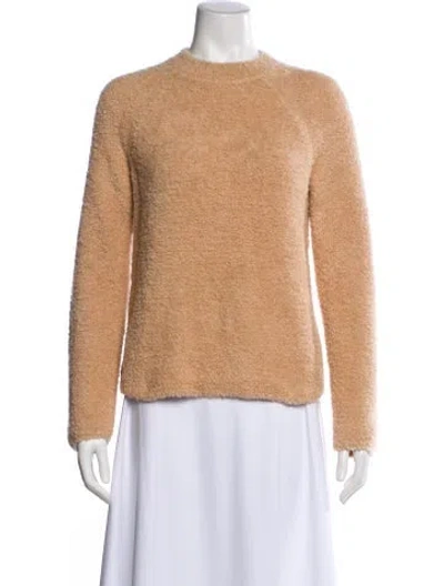 Pre-owned Vince Merino Wool Crew Neck Sweater In Neutral