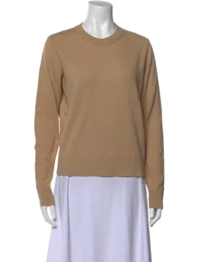Pre-owned Vince Merino Wool Crew Neck Sweater In Neutral