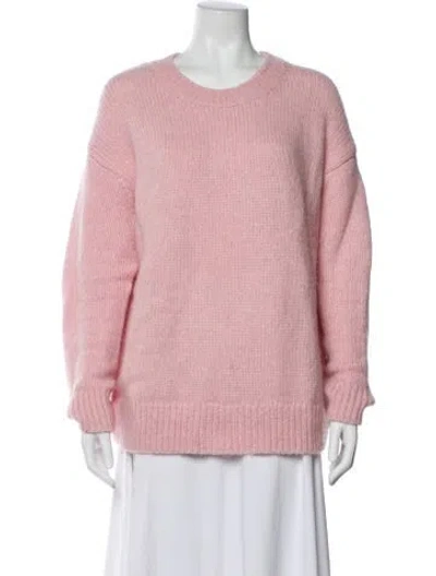 Pre-owned Vince Merino Wool Crew Neck Sweater In Pink