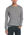 Vince Merino Wool Crewneck Sweater In Gray