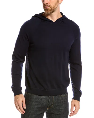 Vince Merino Wool Hoodie In Black