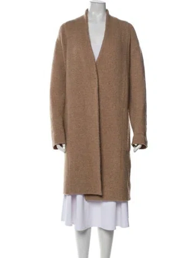 Pre-owned Vince Merino Wool Jacket In Brown