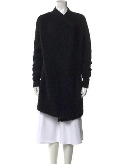 Pre-owned Vince Merino Wool Mock Neck Sweater In Gray