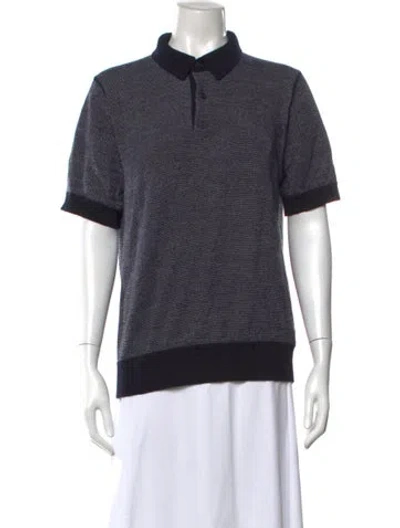 Pre-owned Vince Merino Wool Patterned Sweater In Gray