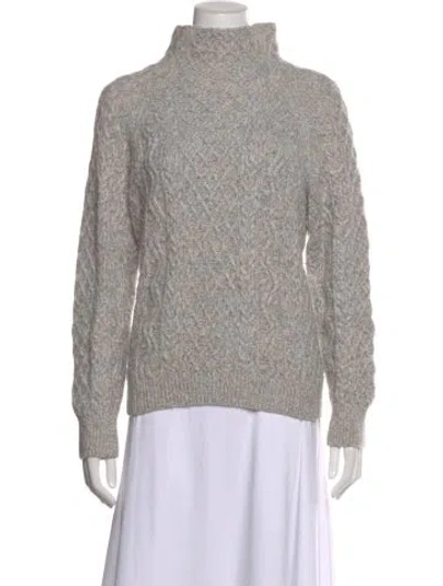 Pre-owned Vince Merino Wool Turtleneck Sweater In Gray