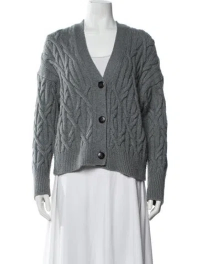 Pre-owned Vince Merino Wool Turtleneck Sweater In Gray