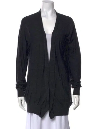 Pre-owned Vince Merino Wool V-neck Sweater In Black