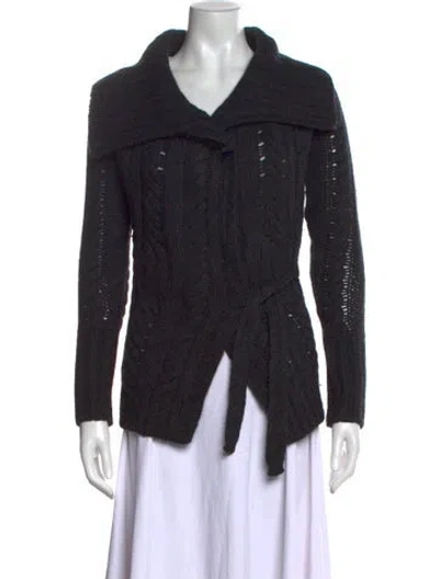 Pre-owned Vince Merino Wool V-neck Sweater In Black