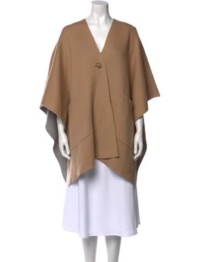 Pre-owned Vince Merino Wool V-neck Sweater In Neutral