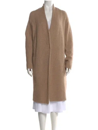 Pre-owned Vince Merino Wool V-neck Sweater In Neutral