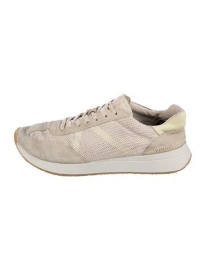 Pre-owned Vince Mesh Patterned Sneakers In Neutral