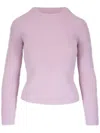 Vince Eyelash Metallic Sweater In Rosa