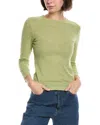 Vince Micro Stripe T-shirt In Green