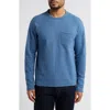 Vince Microstripe Long Sleeve T-shirt In Bayou/nocturne