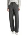 Vince Mid Rise Brushed Seamed Pants In Charcoal