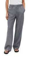 Vince Mid Rise Casual Pull On Pants Mid Indigo In Mid Indigo