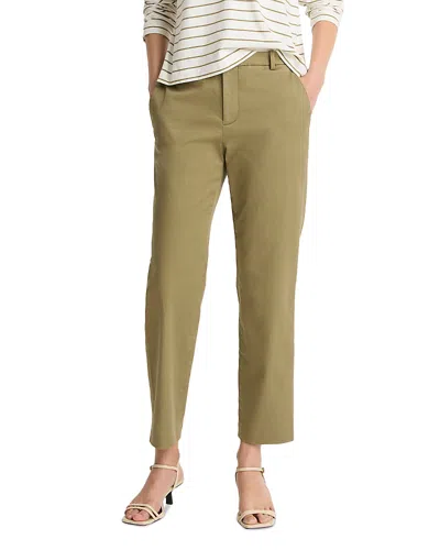 Vince Mid Rise Chino Ankle Pants In Green