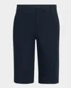 Vince Stretch Cotton Bermuda Chino Shorts In Coastal