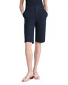 Vince Stretch Cotton Bermuda Chino Shorts In Coastal