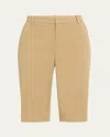 Vince Stretch Cotton Bermuda Chino Shorts In Desert