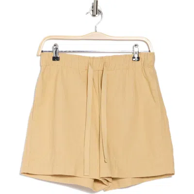 Vince Mid Rise Cotton Blend Shorts