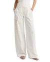 Vince Mid Rise Cotton Drawstring Pants In White