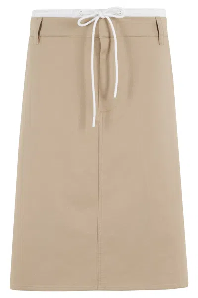 VINCE VINCE MID RISE DOUBLE WAISTBAND SKIRT
