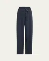 VINCE MID-RISE DRAWSTRING PULL-ON PANTS