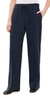 Vince Mid Rise Drawstring Pull On Pants Tide Stone
