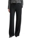 Vince Wool Blend Pull-on Wide Leg Drawstring Pants In Black