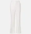Vince Mid-rise Flared Pants In White