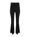 Vince Rise Pintuck Crop Flare Pant In Black