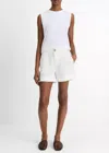 Vince Mid Rise Hemp Short In Off White