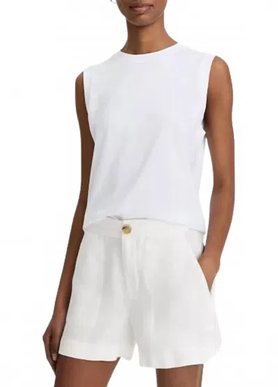 Vince Mid Rise Hemp Short In Off White