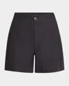 Vince Mid-rise Hemp Shorts In Dk Night Lake