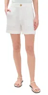 Vince Mid Rise Hemp Short In Off White In Off White