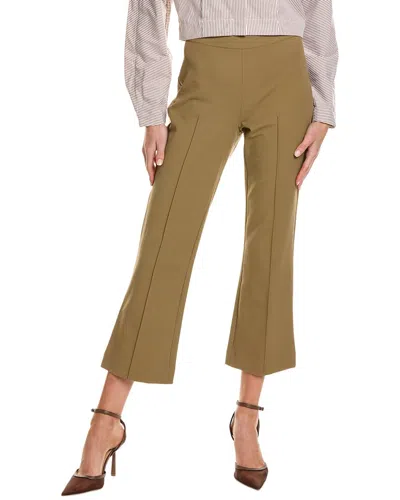 Vince Mid Rise Pintuck Crop Flare Pant In Green
