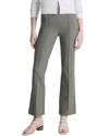 Vince Mid Rise Pintuck Crop Flare Pant In Green