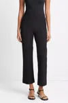 Vince Pintuck Crop Flare Cotton Blend Pants
