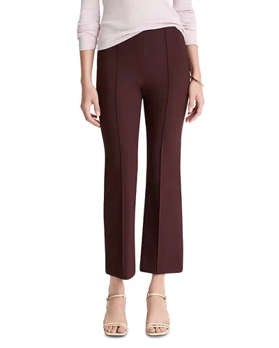 VINCE MID RISE PINTUCKED CROPPED PANTS