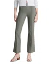 Vince Mid Rise Pintucked Cropped Pants In Pebble