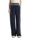Vince Mid Rise Placed Stripe Pant In Multi