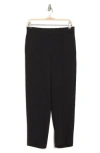 Vince Mid Rise Pull-on Tapered Pants In Black