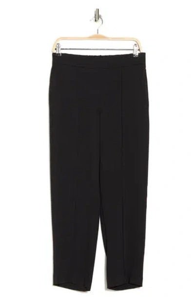 Vince Mid Rise Pull-on Tapered Pants In Black